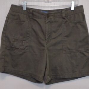 Olive Green Casual Shorts